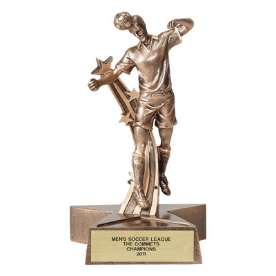 SOCCER, MALE, 7 INCH FIGURE TROPHY