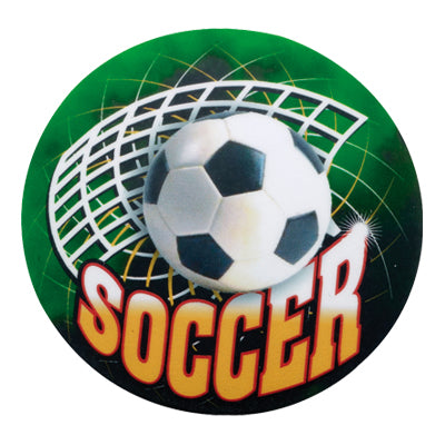 2 Inch in Diameter Round Soccer Mylar Insert