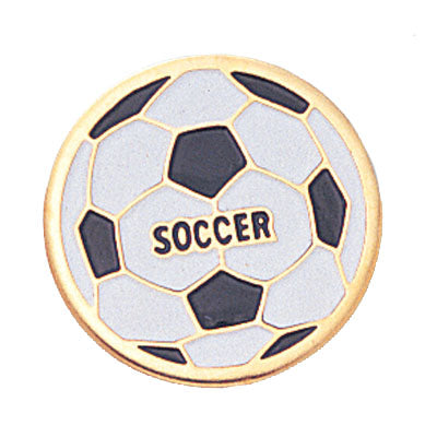 SOCCERBALL ENAMELED PIN GOLD