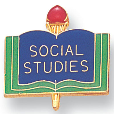 SOCIAL STUDIES PIN ENAMELED