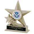 STAR BEIGE RESIN ,6 3/4  INCH , 2 INCH  MYLAR, WITHOUT PLATE