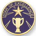 STAR OF EXCELLENCE PIN, 1 INCH