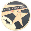 STAR PERFORMER, 2 INCH ETCHED ENAMELED