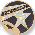 2 Inch in Diameter Round Star Performer Insert with Mylar Detailing