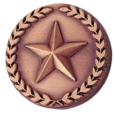STAR PIN WITH WREATH 7/8 INCH