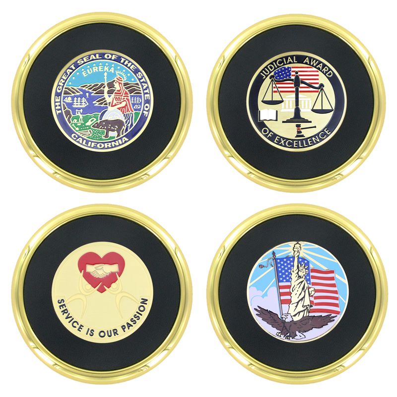 ASSORTED CALIFORNIA JUDICIAL SERVICE COASTER SET