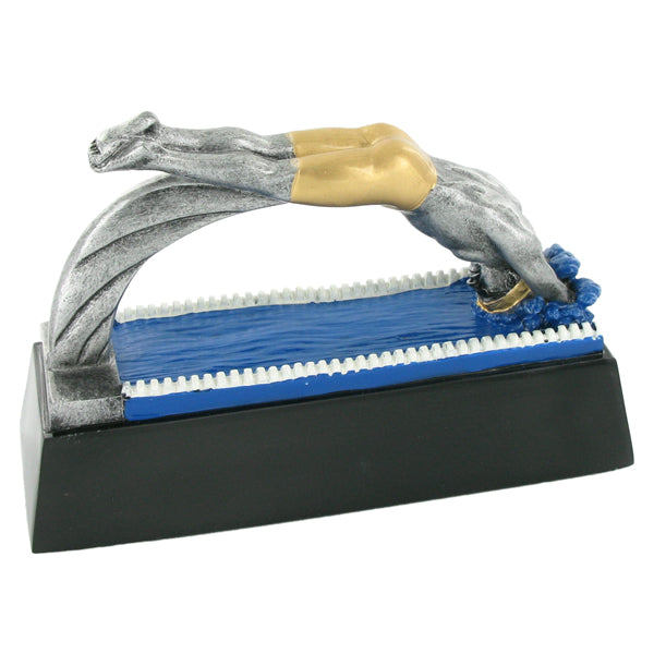 SWIMMER RESIN TROPHY, MALE