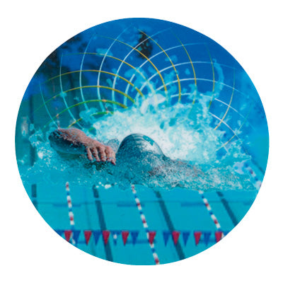 2 Inch in Diameter Round Swimming Mylar Insert