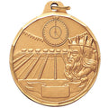 1-1/2 Inch Die-Struck Swimming Themed Medal in Gold, Silver, or Bronze
