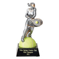 TENNIS FEMALE FIGURE TROPHY - NO PLATE