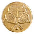 1-Inch in Diameter Round Metal Tennis Medallion Insert in Multiple Colors