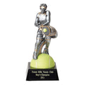 TENNIS, MALE, 7 1/2 INCH FIGURE TROPHY