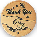 THANK YOU, 2 INCH ETCHED ENAMELED
