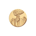 1-Inch in Diameter Round Metal Torch Medallion Insert in Multiple Colors