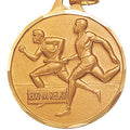 1-1/4 Inch Die-Struck Mens 1600 Meter Relay Medal in Gold, Silver, or Bronze