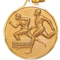 1-1/4 Inch Die-Struck Mens 3200 Meter Relay Medal in Gold, Silver, or Bronze