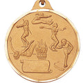 1-1/4 Inch Die-Struck Womens Track Event Medal in Gold, Silver, or Bronze