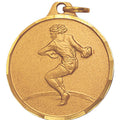 1-1/4 Inch Die-Struck Female Discus Medal in Gold, Silver, or Bronze