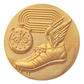 1-Inch in Diameter Round Metal Track Medallion Insert in Multiple Colors
