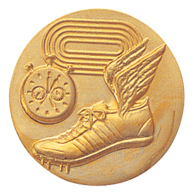 1-Inch in Diameter Round Metal Track Medallion Insert in Multiple Colors