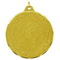 2 Inch Die-Struck Mens Track and Field Medal in Gold, Silver, or Bronze