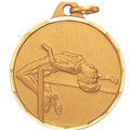 1-1/4 Inch Die-Struck Womens High Jump Medal in Gold, Silver, or Bronze