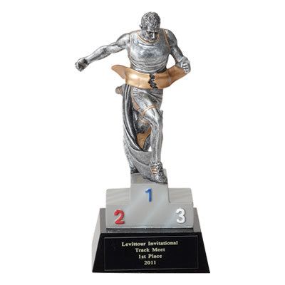 TRACK MALE FIGURE TROPHY - NO PLATE