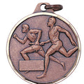 1-1/4 Inch Die-Struck Mens Relay Medal in Gold, Silver, or Bronze