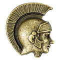 Trojan\Spartan Mascot Antique Brass Pin