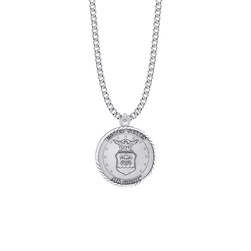 U.S. AIR FORCE STERLING SILVER MILITARY MEDAL, 1 INCH