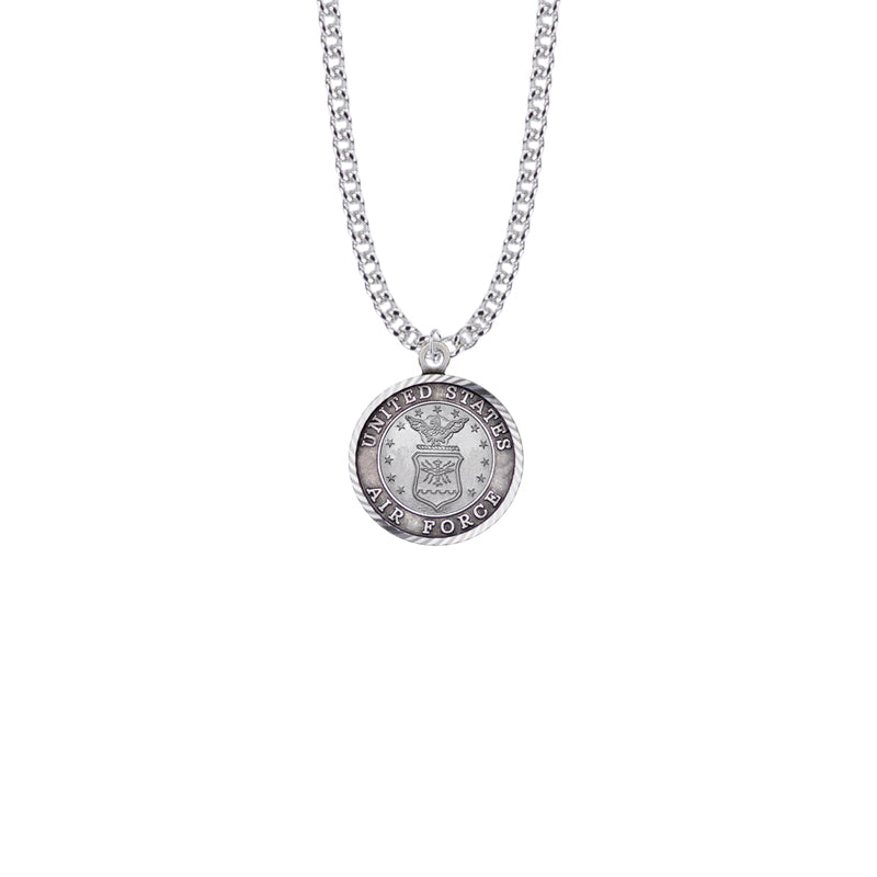 U.S. AIR FORCE STERLING SILVER MILITARY MEDAL, 3/4 INCH