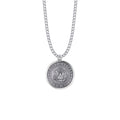 U.S. ARMY SYMBOL STERLING SILVER MILITARY MEDAL,1 INCH, CROSS BACK