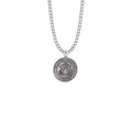 U.S. ARMY SYMBOL STERLING SILVER MILITARY MEDAL, 3/4 INCH, CROSS BACK