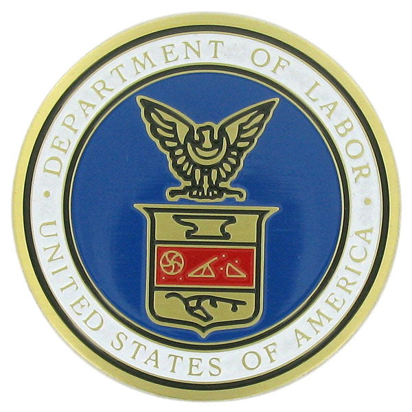 U.S. DEPARTMENT OF LABOR, 2 INCH ETCHED ENAMELED