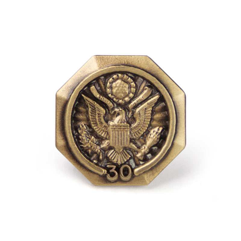 U.S. FEDERAL YEARS OF SERVICE GOLD PIN - 30 YEARS