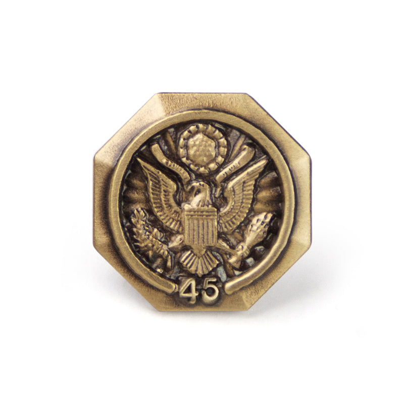 U.S. FEDERAL YEARS OF SERVICE GOLD PIN - 45 YEARS