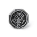 U.S. FEDERAL YEARS OF SERVICE SILVER PIN - 20 YEARS