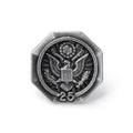 U.S. FEDERAL YEARS OF SERVICE SILVER PIN - 25 YEARS