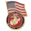 U.S.MARINE AMERICAN FLAG PIN
