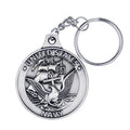 1-5/8 INCH U.S. NAVY PEWTER KEY CHAIN