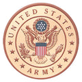2 Inch in Diameter Round Metal Litho-Print US Army Medallion Insert