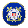 2 Inch in Diameter Round Metal United States Coast Guard Medallion Insert