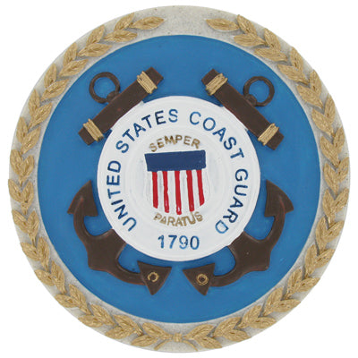UNITED STATES COAST GUARD SHIELD EMBLEM, PLAQUE MOUNT