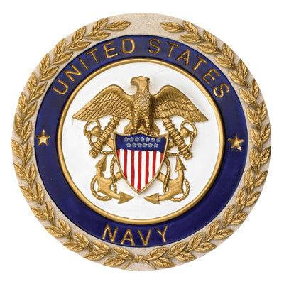 UNITED STATES NAVY SHIELD EMBLEM, PLAQUE MOUNT