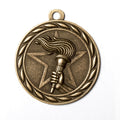 Metal 2-Inch in Diameter Round Victory Medal with Customizable Back in Multiple Colours