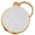 VOLLEYBALL ENAMELED KEYRING, BAGGED
