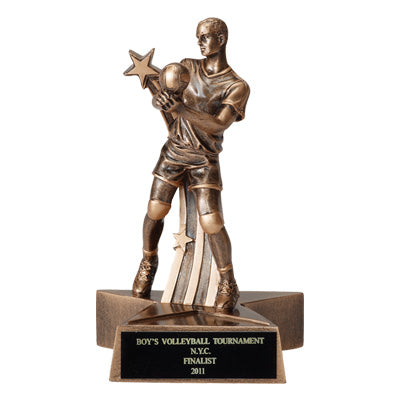 VOLLEYBALL MALE RESIN TROPHY - NO PLATE