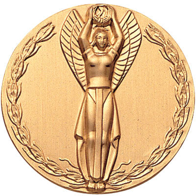 WINGED VICTORY FEMALE, 2 INCH STAMPED INSERT
