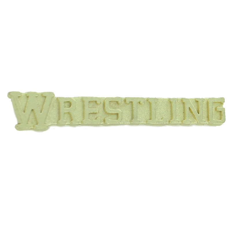 WRESTLING CHENILLE PIN GOLD
