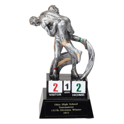 WRESTLING FIGURE TROPHY - NO PLATE